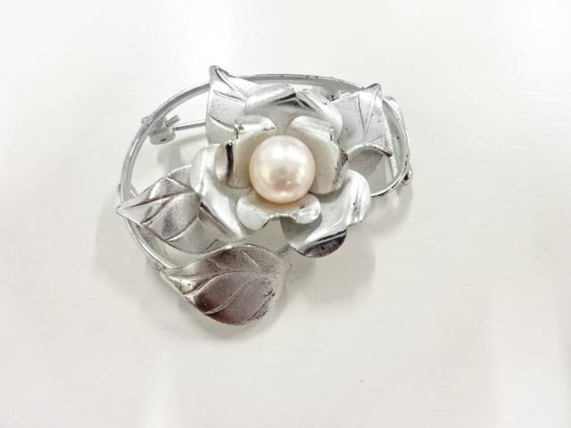 パール帯留め【アンティーク】【中古】【着】【sp_off】
