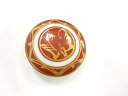 金彩赤絵帯留め【アンティーク】【中古】【着】