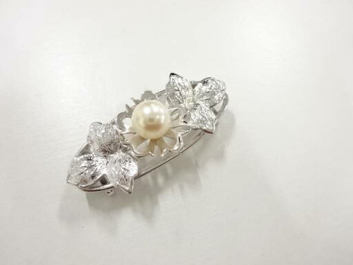パール帯留め【アンティーク】【中古】【着】 パール帯留め【アンティーク】【中古】【着】