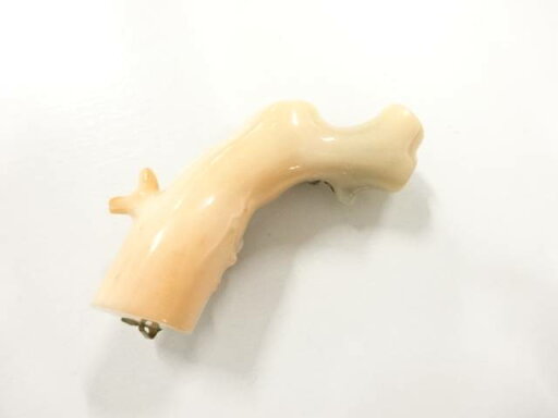 本珊瑚帯留め(11.10g)【アンティーク】【中古】【着】 本珊瑚帯留め(11.10g)【アンティーク】【中古】【着】