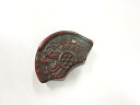 漆塗帯留め【アンティーク】【中古】【着】