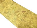 切りばめ風 狩猟に花唐草模様織り出し袋帯【中古】【着】(4)