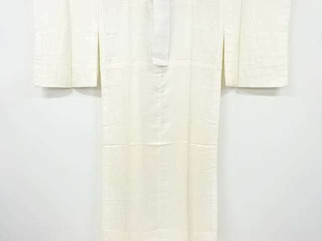編み目模様織り出し単衣長襦袢【中古】【着】