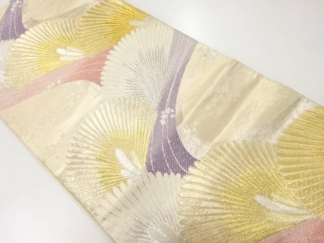 若松模様織出し袋帯【リサイクル】【中古】【着】
