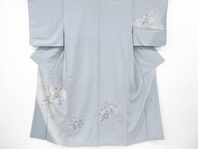作家物 手描き草花模様訪問着【リサイクル】【中古】【着】
