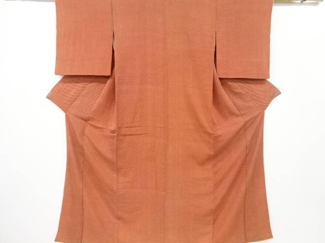 錦紗 抽象模様着物【アンティーク】【中古】【着】