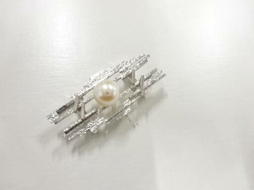パール 帯留め【アンティーク】【中古】【着】 パール 帯留め【アンティーク】【中古】【着】
