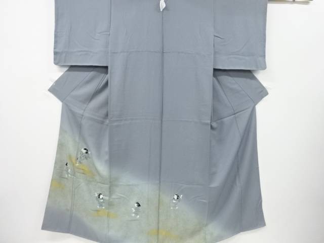 童女模様刺繍一つ紋色留袖【リサイクル】【中古】【着】