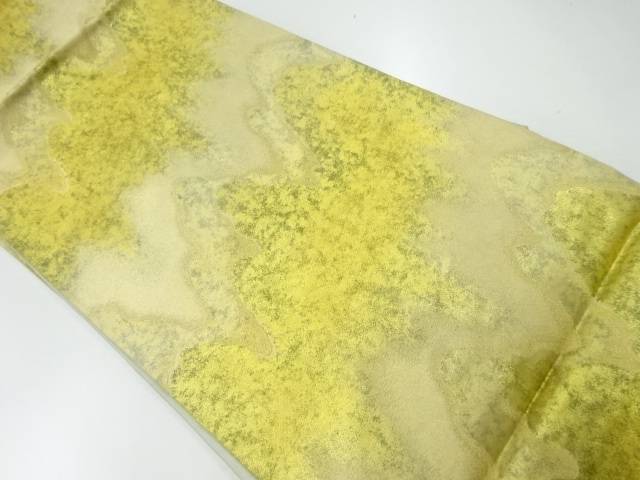 壷垂れ模様織出し袋帯【リサイクル】【中古】【着】