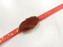 瑪瑙帯留め【アンティーク】【中古】【着】
