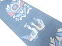 アンティーク 花鳥模様織出し袋帯(材料)【Pnt】
