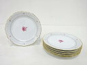 Noritake ノリタケ 1406 ローズ プレート6枚セット(17センチ)【中古】【道】
