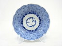 古伊万里 染付 みじん唐草 なます皿【中古】【道】