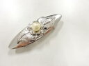 パール 帯留め【アンティーク】【中古】【着】