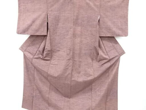 蔦の葉模様手織り紬着物【中古】【着】 蔦の葉模様手織り紬着物【中古】【着】