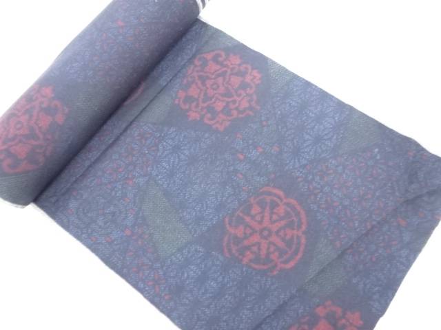 正絹 紬着尺反物【アンティーク】【中古】【着】