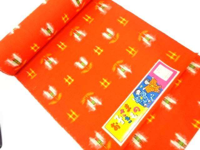 ウール子供着尺反物【アンティーク】【中古】【着】