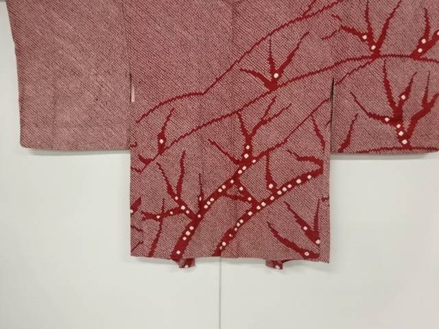本総絞り枝模様絵羽織【中古】【着】