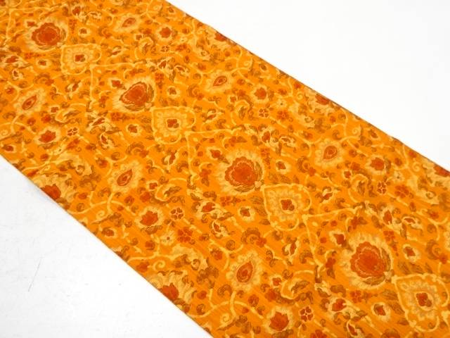 花更紗模様織り出し名古屋帯【中古】【着】【sp_off】
