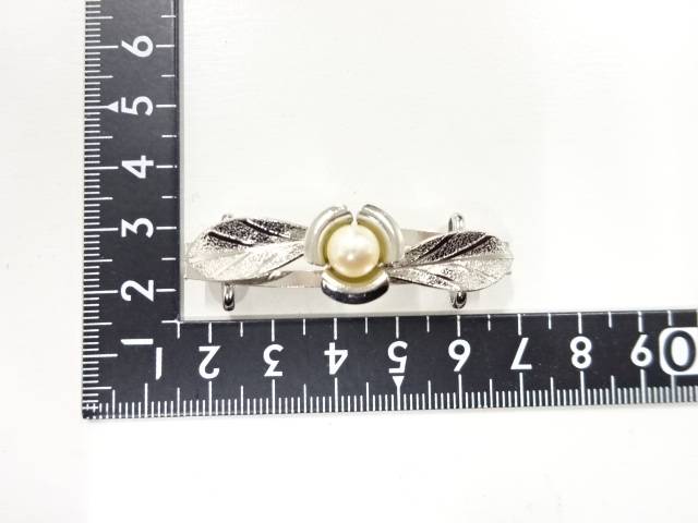 パール帯留め【アンティーク】【中古】【着】