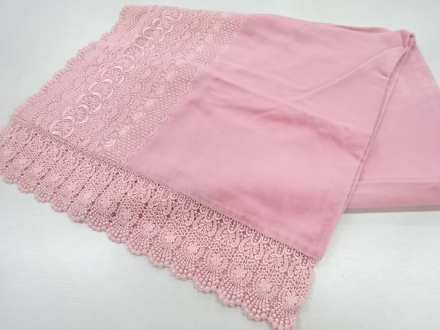 ビロードレース花模様ショール【Pnt】