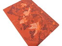 未使用品 花鳥に葡萄模様織り出し袋帯【着】