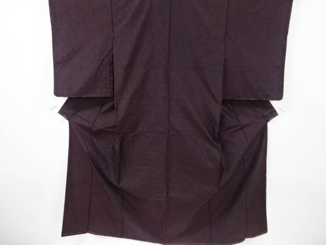 未使用品　抽象模様織出し本場泥大島紬着物【着】