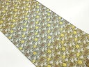 花唐草模様織出し袋帯【中古】【着】