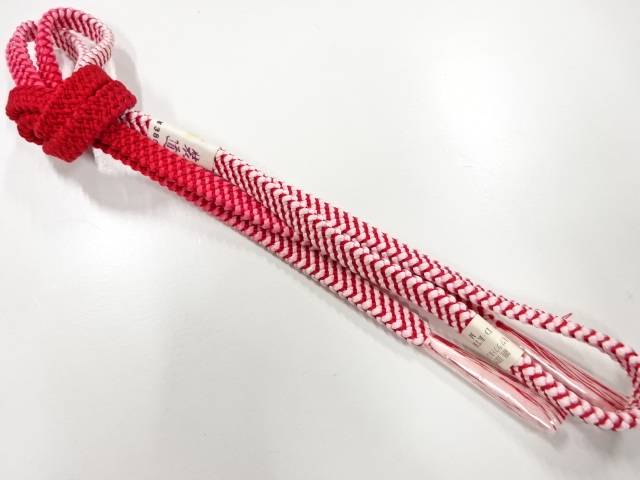 未使用品　正絹　手組帯締め【着】