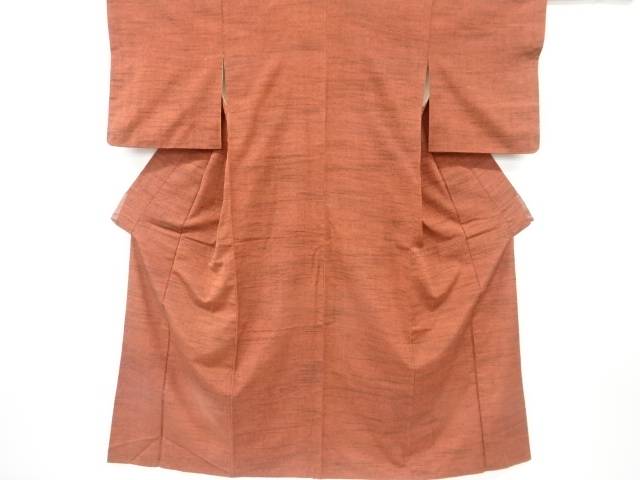 アンティーク　手織り節紬着物【Pnt】(4)