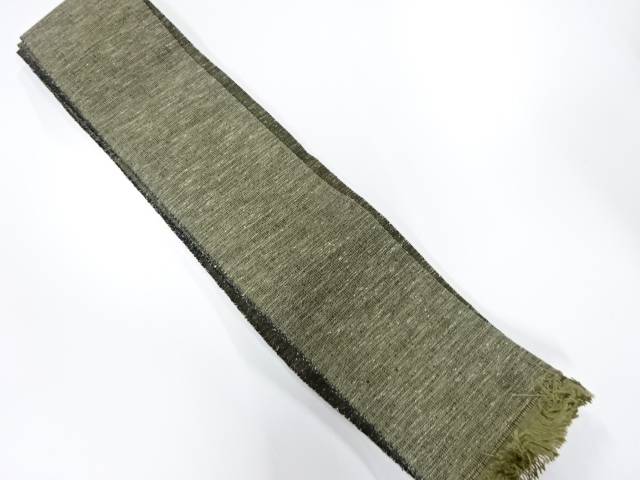 正絹 織柄 男物角帯【中古】【着】