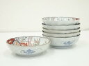 古伊万里 染錦草花絵なます皿6客【中古】【道】