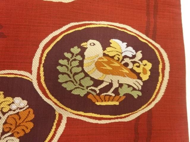 花鳥模様織出し名古屋帯【Pnt】