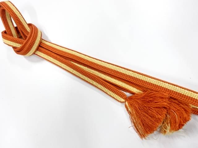 正絹　手組帯締め【中古】【着】