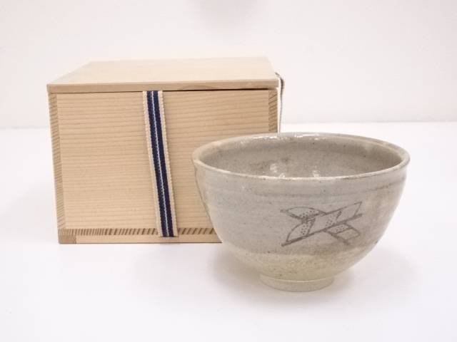 鉄絵茶碗【中古】【道】