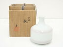 京焼 伊東慶造 紅彩瓶(共箱)【中古】【道】