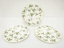 WEDGWOOD ウェッジウッド ワイルドストロベリー プレート 3枚セット(27センチ)【中古】【道】