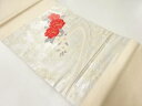 流水に花模様織出し名古屋帯【Pnt】