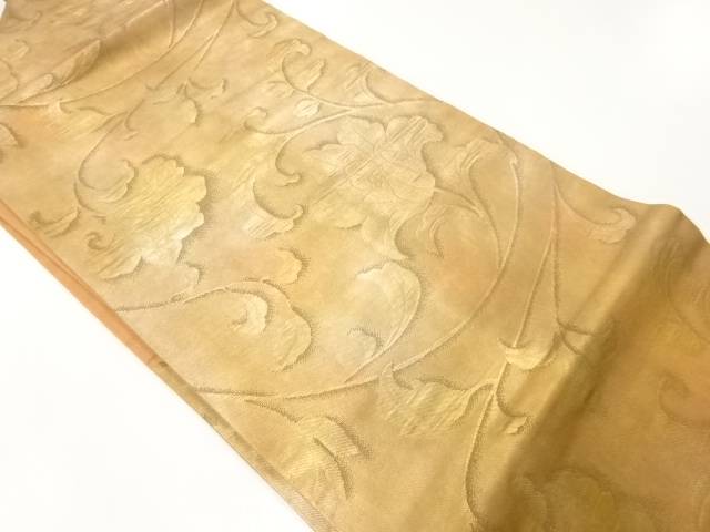 花唐草模様織出し名古屋帯【Pnt】