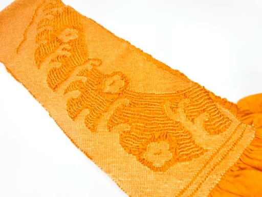 正絹 振袖用 絞り 帯揚げ【中古】【着】 正絹 振袖用 絞り 帯揚げ【中古】【着】
