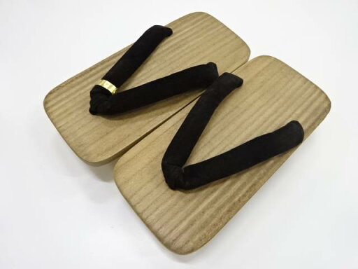 未使用品 鼻緒 ビロード 男物 桐下駄(23.5センチ)【着】 未使用品 鼻緒 ビロード 男物 桐下駄(23.5センチ)【着】