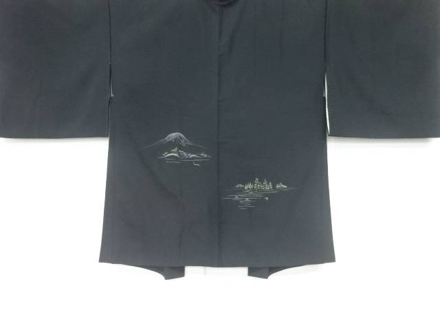 風景模様絵羽織【中古】【着】