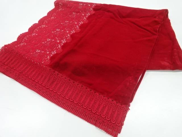 ビロードレース花模様ショール【Pnt】【sp_off】