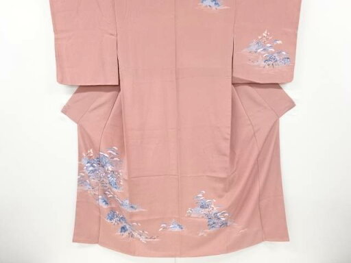 未使用品 家屋に橋模様訪問着【着】 未使用品 家屋に橋模様訪問着【着】