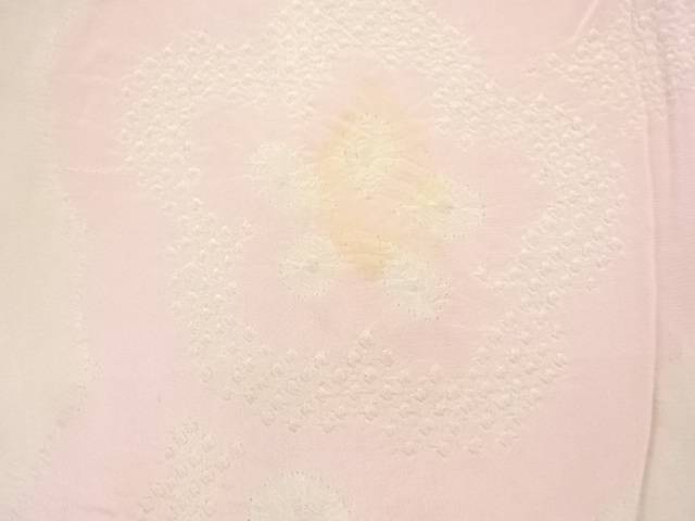 アンティーク　錦紗絞り花模様長襦袢【Pnt】