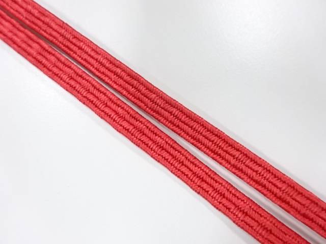 正絹　帯留め用　手組三分紐【アンティーク】【中古】【着】