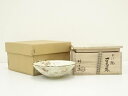京焼 伊東桂楽造 蟹絵平茶碗(共箱)【中古】【道】