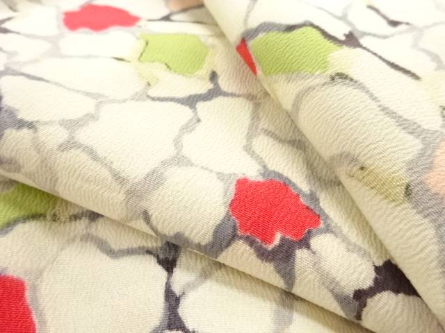 錦紗　抽象模様羽織【アンティーク】【中古】【着】