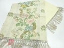 未使用品 草花模様卓布【Pnt】