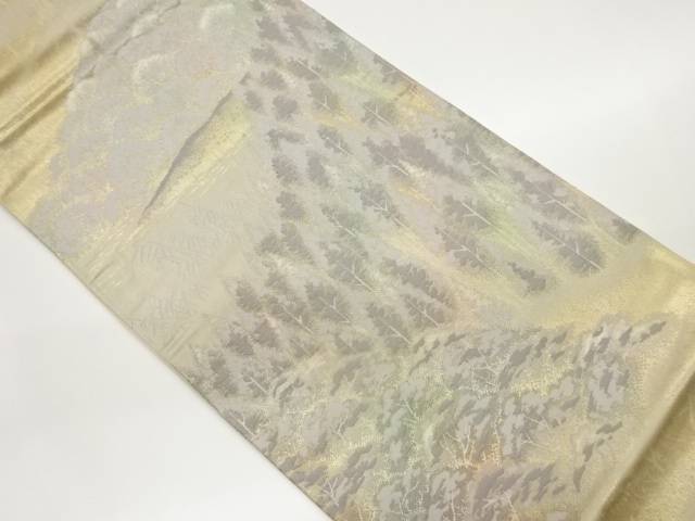 山並模様織出し袋帯【中古】【着】